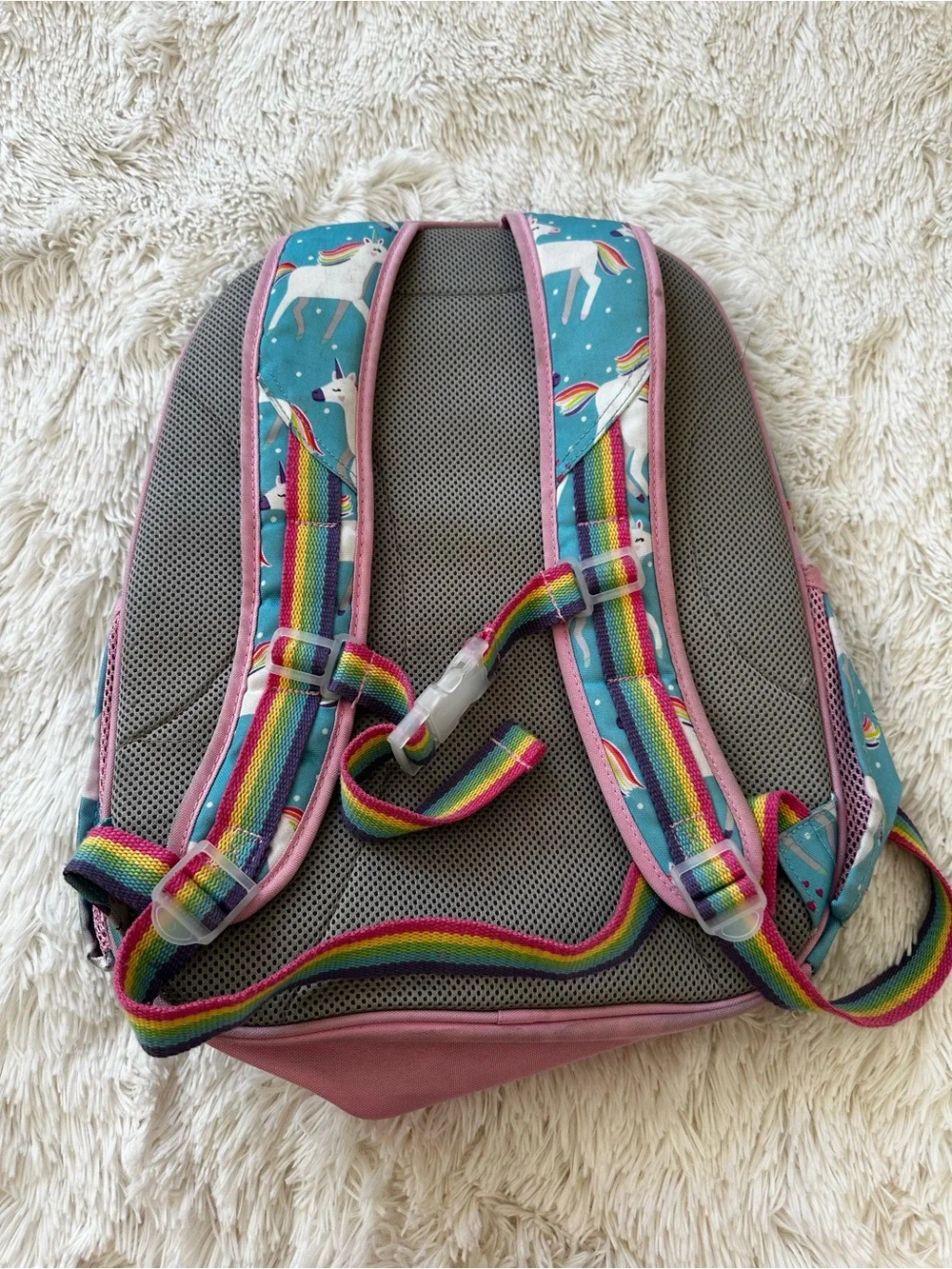 Pottery Barn Kids Unicorn Rainbow Backpack Girls Preschool Kindergarten School